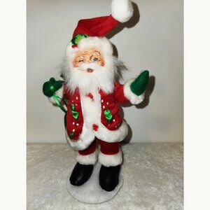 GENUINE ANNALEE RED SANTA CLAUSE, CHRISTMAS COLLECTIBLE FIGURINE 6.5", NEW